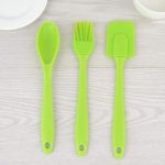 3-Piece Silicone Cooking Utensil Set | Spatula, Spoon & Brush | Heat Resistant for Baking & Cooking - Image 5