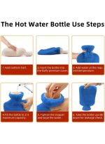 Hot Water Bag with Soft Cover | Rubber Hot & Cold Therapy Pack for Pain Relief - Image 2