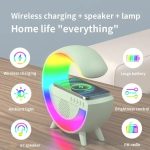 3-in-1 Night LED Desk Lamp | Bluetooth Speaker & 15W Wireless Charger | Multi-Functional Smart Lamp - Image 3