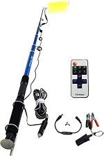 360° Multifunction Outdoor LED Light | 5M Fishing Rod Lamp with IR Remote | 3 Modes | 800W Camping Lantern - Image 2