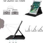 360° Rotating Case for iPad 10.2/10.5 – PU Leather Smart Cover with Auto Sleep/Wake, Multi-Angle Stand & Full Protection (Multi Colour) - Image 2