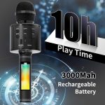 Wireless Karaoke Microphone | Bluetooth & USB Compatible | Fun for All Ages - Image 6