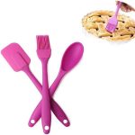 3-Piece Silicone Cooking Utensil Set | Spatula, Spoon & Brush | Heat Resistant for Baking & Cooking - Image 4