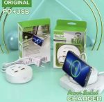 Quick Charge 5.1A Charger with Dual PD+USB Ports | Universal Multi-Port Charging Station with Mobile Phone Holder - Image 4