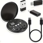 Mini Data Cable Storage Box with 60W Fast Charging Cable