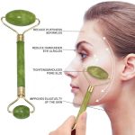 Jade Face Roller and Gua Sha Stone Set - Image 5
