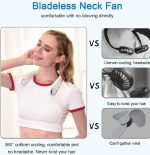 Portable Bladeless Neck Fan, Hands-Free Rechargeable Wearable Personal Fan - Image 6