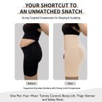 High Waisted Plus Size Shapewear Shorts for Women - Image 6